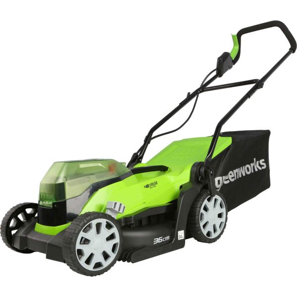 Greenworks G24X2LM36 48v Cordless Rotary Lawnmower 360mm