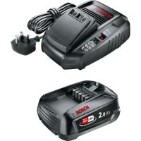 Bosch Genuine GREEN P4A 18v Cordless Li-ion Battery 2ah and Fast Charger