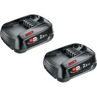 Bosch Genuine GREEN P4A 18v Cordless Li-ion Twin Battery Pack 2ah 2ah