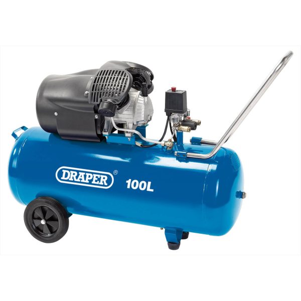 Draper DA100/412TV Air Compressor 100 Litre 240v