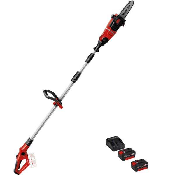 Einhell GE-LC 18 Li T 18v Cordless Pole Tree Pruner 200mm 2 x 4ah Li-ion Charger