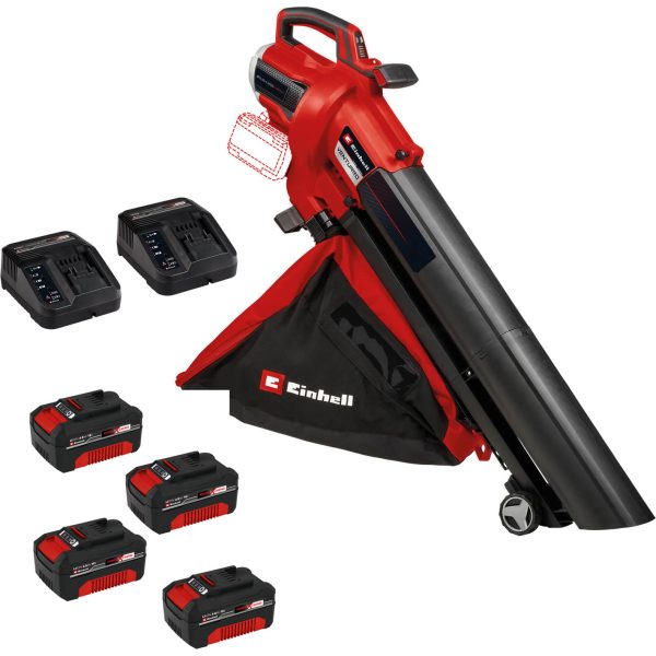 Einhell VENTURRO 36/240 36v Cordless Leaf Blower and Vacuum 4 x 4ah Li-ion Charger