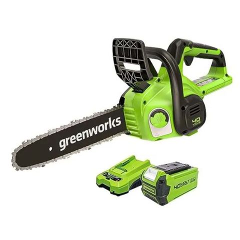 Greenworks 40V Greenworks 40V 30cm Chainsaw with 2Ah Battery & Charger
