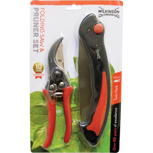 Wilkinson Sword Folding Pruning Saw and Secateurs Set