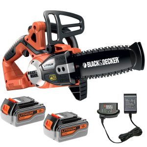 Black and Decker GKC1820L 18v Cordless Chainsaw 200mm 2 x 4ah Li-ion Charger