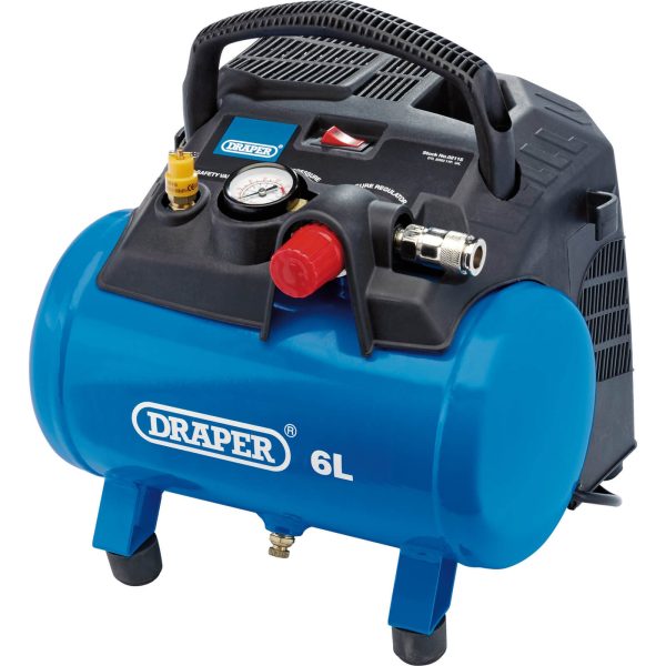 Draper DA6/180 Oil Free Air Compressor 6 Litre 240v