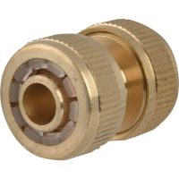 Faithfull Brass Hose Mender and Extender 1/2" / 12.5mm Pack of 1