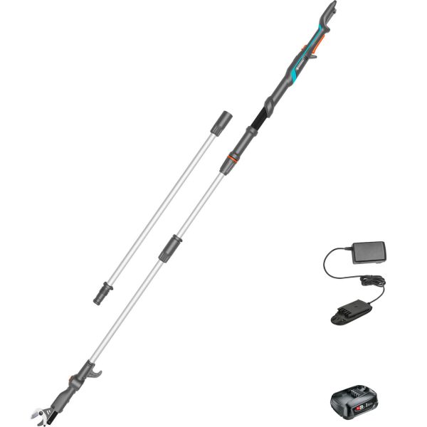 Gardena HIGHCUT 360 P4A 18v Cordless Telescopic Tree Pruner 1 x 2ah Li-ion Charger