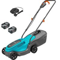 Gardena POWERMAX 30 P4A 18v Cordless Rotary Lawnmower 300mm 2 x 4ah Li-ion Charger