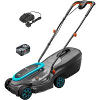 Gardena POWERMAX 32 P4A 18v Cordless Rotary Lawnmower 320mm 1 x 4ah Li-ion Charger