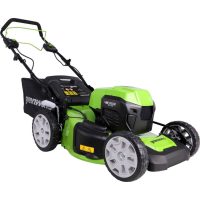 Greenworks GD24X2LM46SP 48v Cordless Brushless Self Propelled Rotary Lawnmower 460mm