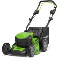 Greenworks GD24X2LM46SP 48v Cordless Brushless Self Propelled Rotary Lawnmower with 4 Slot Power 460mm No Batteries No Charger