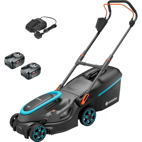 Gardena POWERMAX 37 P4A 36v Cordless Rotary Lawnmower 370mm