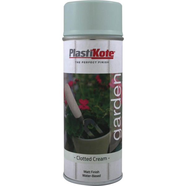 Plastikote Garden Colours Spray Paint Clotted Cream 400ml