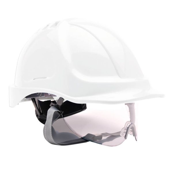 Portwest Endurance Safety Helmet and Visor White