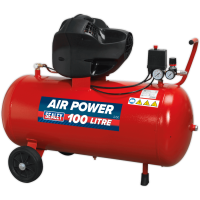 Sealey SAC10030F V-Twin Direct Drive Air Compressor 100 Litre 240v