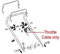 AL-KO Replacement Throttle Cable (AK529466)