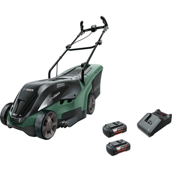 Bosch UNIVERSALROTAK 36-560 36v Cordless Rotary Lawnmower 380mm 2 x 4ah Li-ion Charger