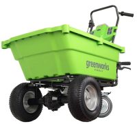 Greenworks 40v Self-Propelled Cart with 2 x batteries and charger