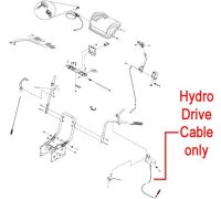 Stiga Snow 1171 & 1381 Pro HST Drive Cable Hydro 1812-2227-01