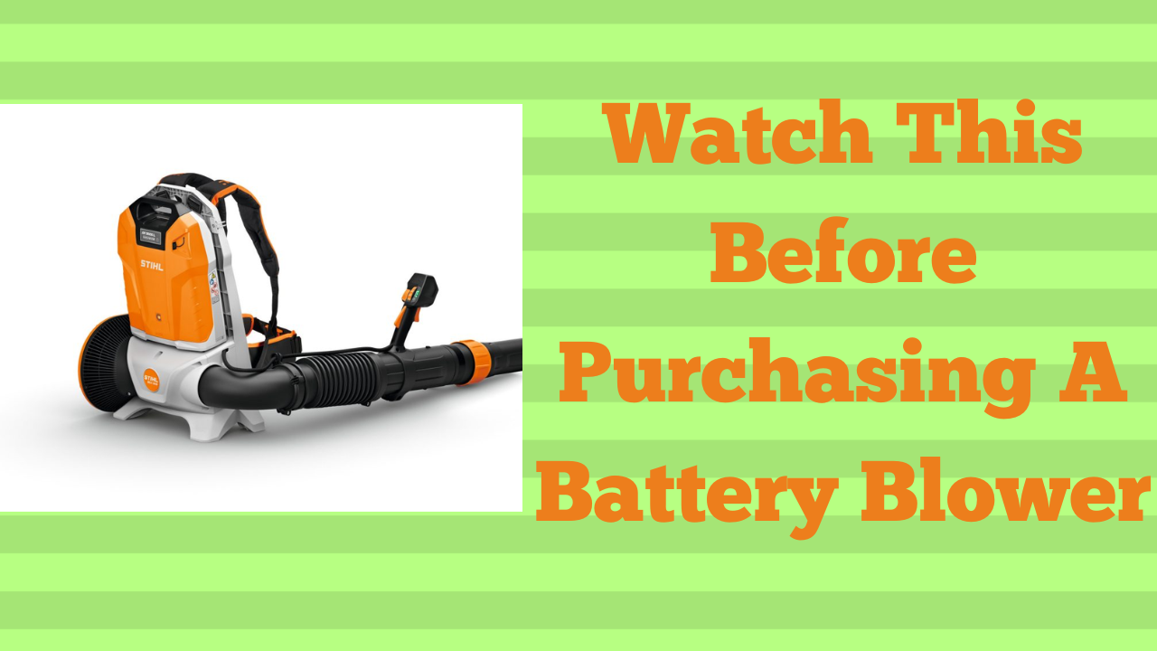 Watch This before Purchasing A Battery Blower