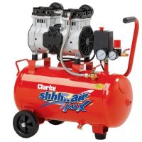 Clarke Clarke SHHH24/150 Shhh Air Max 7cfm 24 Litre 1.5HP Low Noise Compressor (230V)