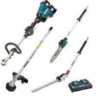 Makita DUX60 Twin 18v LXT Cordless Brushless Split Shaft Garden Multi Tool Set