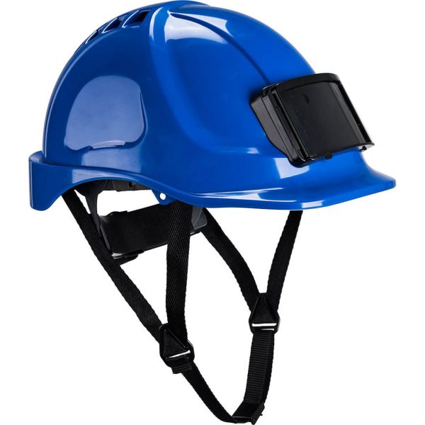 Portwest Endurance Badge Holder Safety Helmet Royal Blue