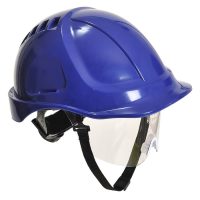 Portwest Endurance Plus Safety Helmet and Visor Royal Blue