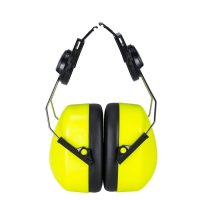 Portwest High Vis Clip On Ear Defenders for Endurance Helmets Yellow