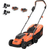 Black and Decker BCMW3318 36v Cordless Rotary Lawnmower 330mm 2 x 4ah Li-ion Charger