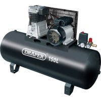 Draper DA150/369S Stationary Belt Driven Air Compressor 150 Litre