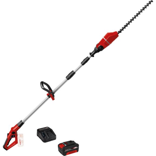 Einhell GE-HH 18/45 Li T 18v Cordless High Reach Hedge Trimmer 450mm 1 x 4ah Li-ion Charger