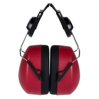 Portwest Clip On Ear Defenders for Expertbase Helmets Red