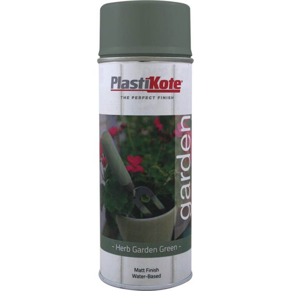 Plastikote Garden Colours Spray Paint Herb Garden Green 400ml