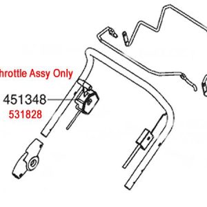 AL-KO Replacement Throttle Cable (AK531828)