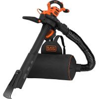 Black and Decker BEBLV301 Garden Vacuum and Leaf Blower with Back Pack Collection and Rake