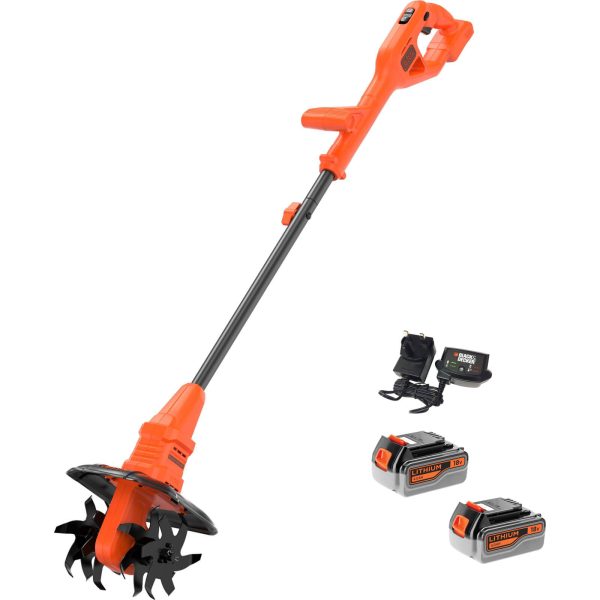 Black and Decker BETL1820L 18v Cordless Tiller 2 x 4ah Li-ion Charger