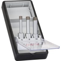 Bosch 3 Piece Dry Diamond Drill Bit Set