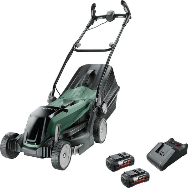 Bosch EASYROTAK 36-550 36v Cordless Rotary Lawnmower 370mm 2 x 4ah Li-ion Charger