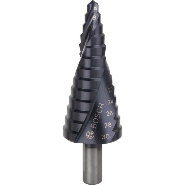 Bosch HSS-AlTiN Step Drill Bit 6mm - 30mm