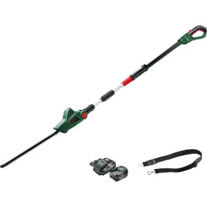 Bosch UNIVERSALHEDGEPOLE P4A 18v Cordless Telescopic Pole Hedge Trimmer 430mm 1 x 4ah Li-ion Charger