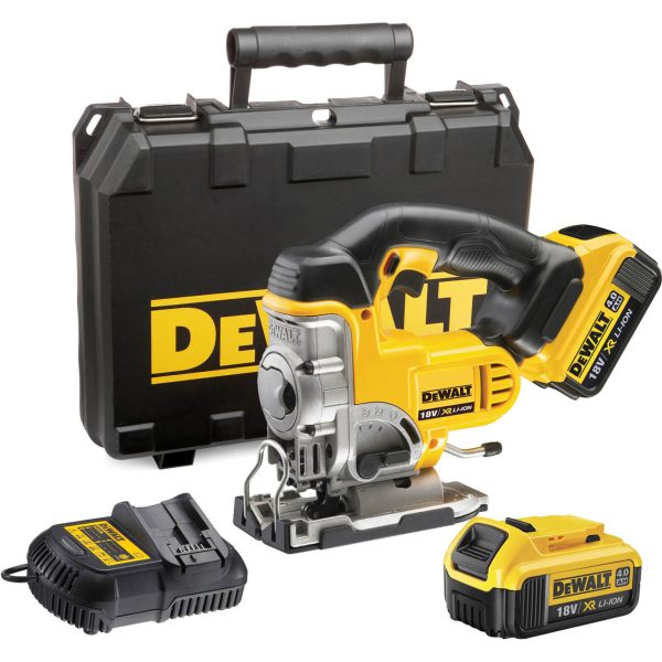 DeWalt DCS331 18v XR Cordless Jigsaw 2 x 4ah Li-ion Charger Case