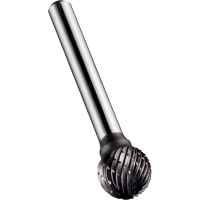 Dormer P807C TiAlN Ball Carbide Burr 9.6mm 8mm 6mm