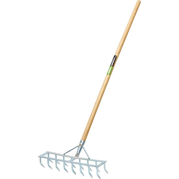 Draper Long Handled Steel Harrow Rake and Scarifier