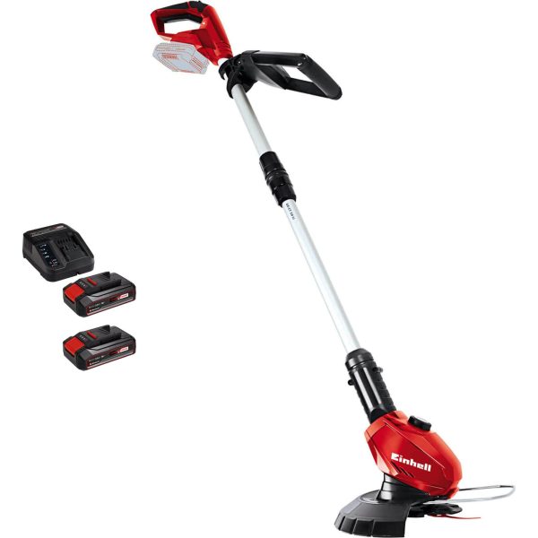 Einhell GE-CT 18 Li 18v Cordless Telescopic Grass Trimmer and Edger 240mm 2 x 2.5ah Li-ion Charger