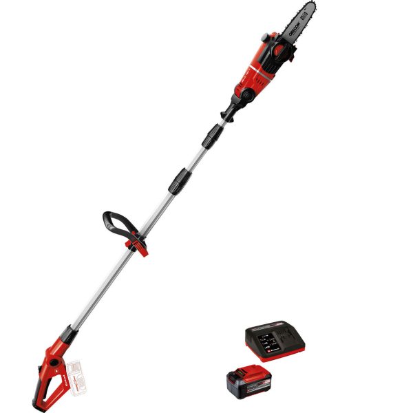 Einhell GE-LC 18 Li T 18v Cordless Pole Tree Pruner 200mm 1 x 5.2ah Li-ion Charger