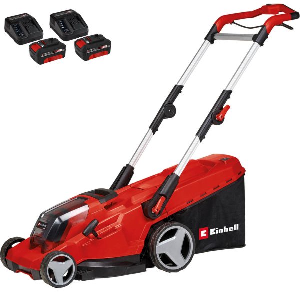 Einhell Professional GE-CM 36/41 Li 36v Cordless Brushless Rotary Lawnmower 410mm 2 x 4ah Li-ion Charger