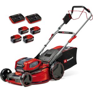 Einhell Professional GP-CM 36/52 S Li BL 36v Cordless Steel Deck Self Propelled Rotary Lawnmower 520mm 4 x 5.2ah Li-ion Charger