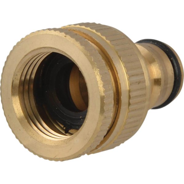 Faithfull Brass Dual Tap Connector 12.5mm - 19mm